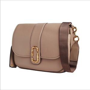Marc Jacobs Interlock Crossbody Bag Taupe